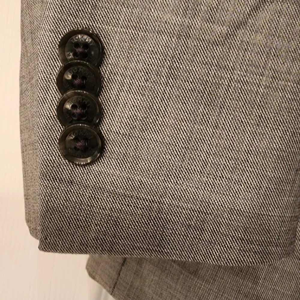 Tommy Hilfiger TH Flex Modern Fit Suit Separate In Blk/Gray/Wht Size 42L